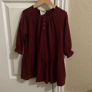 Cute maroon/burgundy long sleeve dress